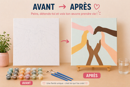 Kit Anniversaire Peinture par Numéros Enfants & Ados – Activité Créative + Cadeau Invité (6 à 12 kits) JOY!
