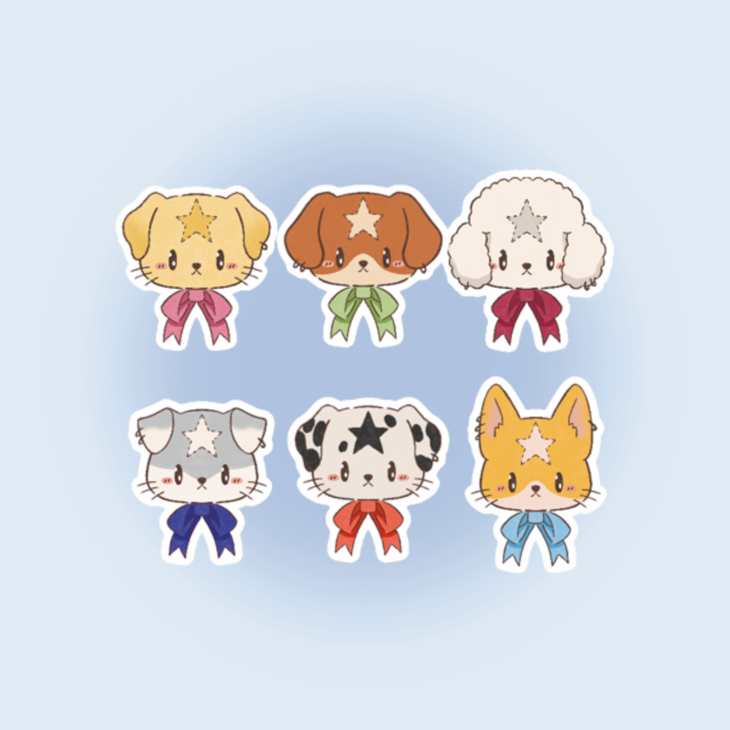 Mystery Sticker Série Dog – Sticker Chien Kawaii Mystère à Collectionner Liviaa.studio
