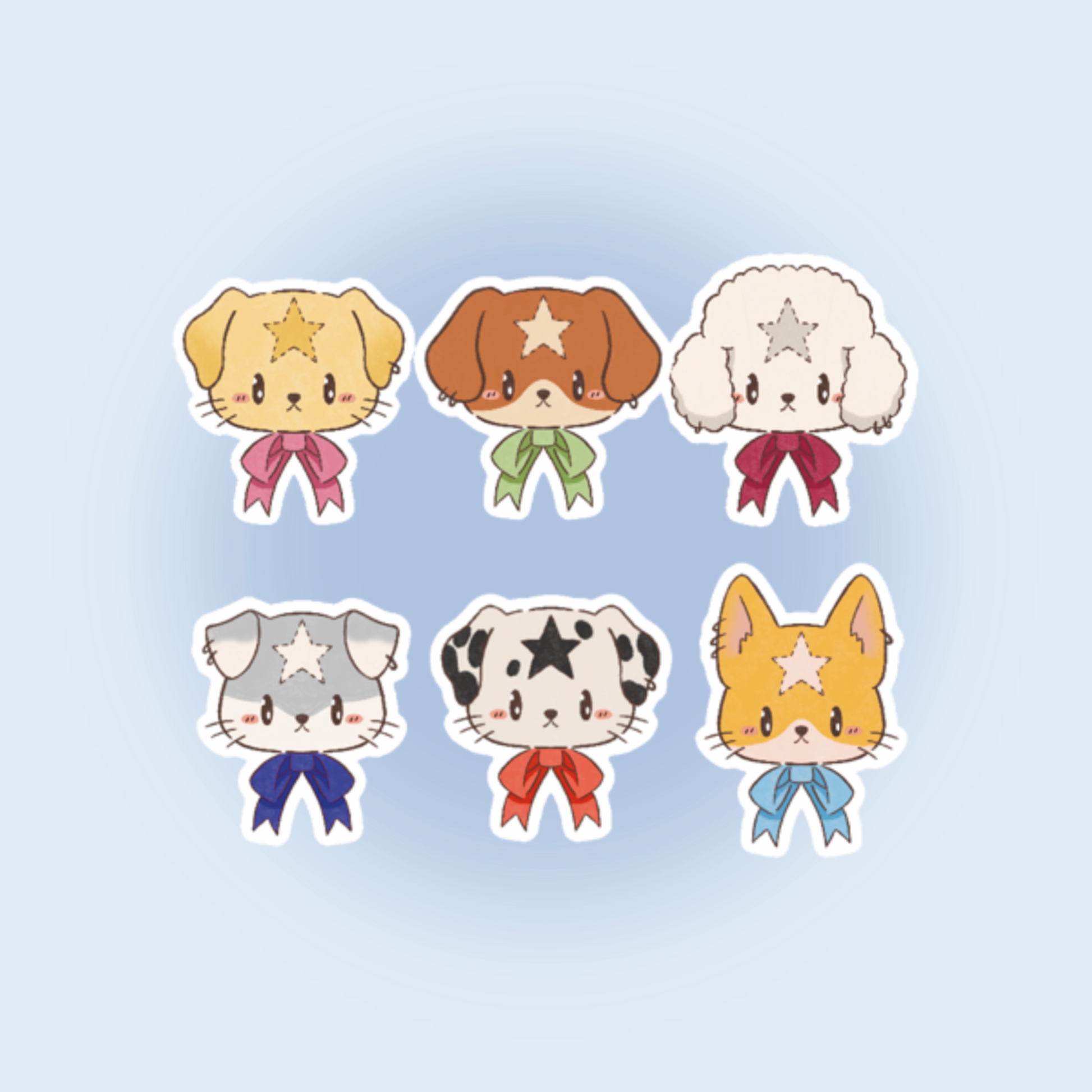 Mystery Sticker Série Dog – Sticker Chien Kawaii Mystère à Collectionner Liviaa.studio