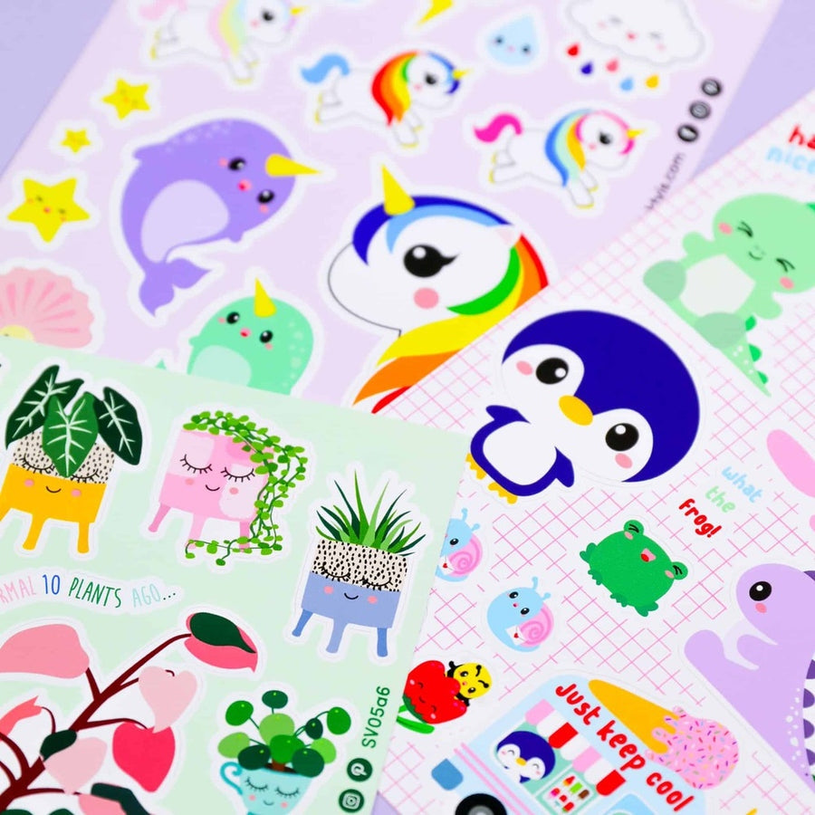 Autocollants camion de glace kawaii pour bullet journal et DIY