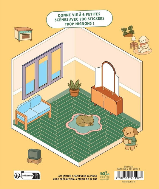Cozy Stickers – Ma Petite Déco | 700 stickers & 6 scènes déco à composer Editions Marabout