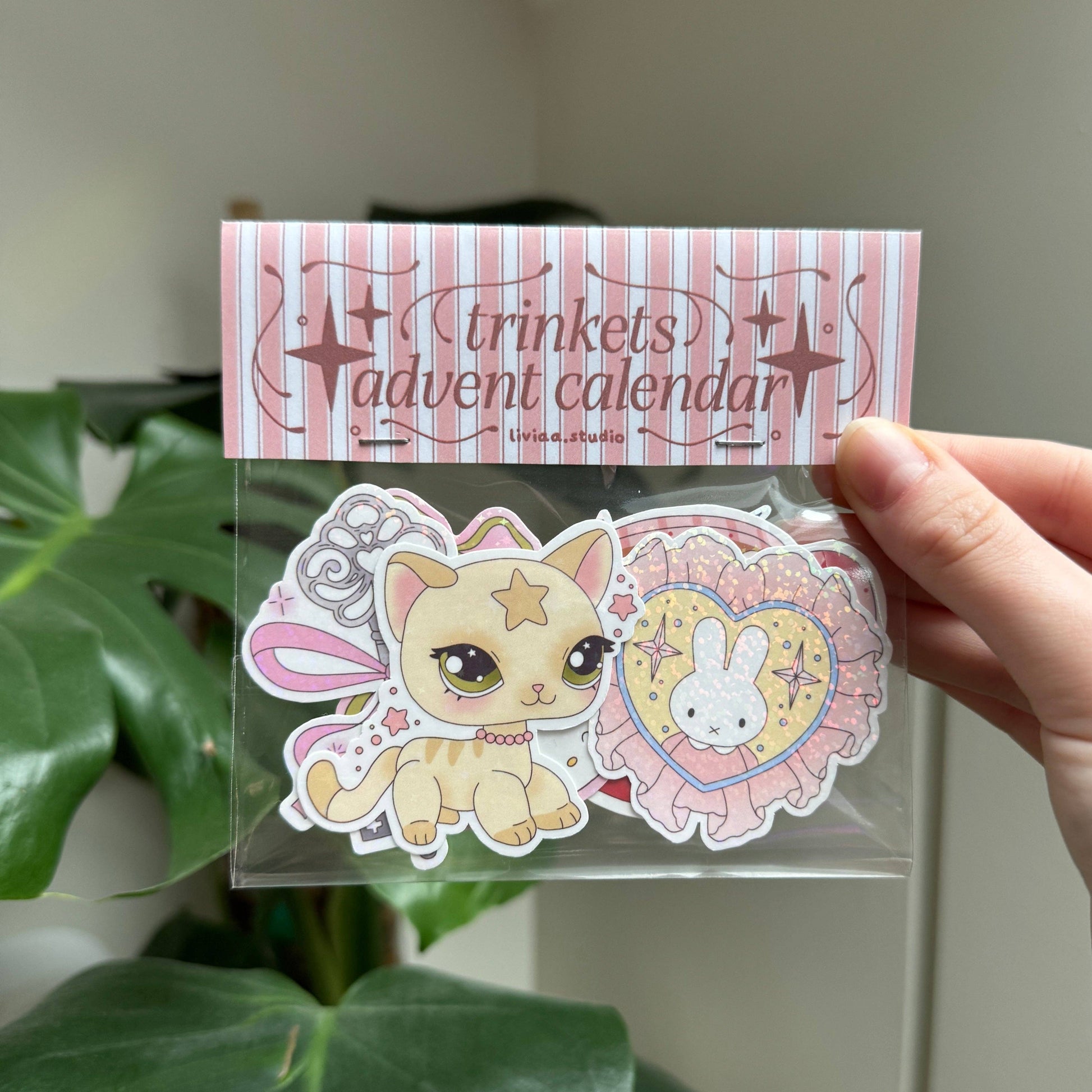 Advent Calendar Sticker Pack – Pack de 6 Stickers Kawaii Holographiques Liviaa.studio
