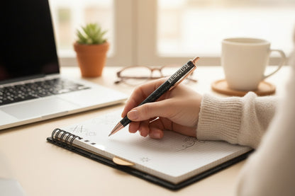 Stylo à paillettes Bringueuse – Stylo fantaisie humoristique | Joy Cadeaux JOY!