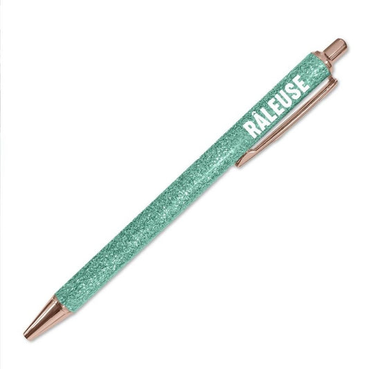 Stylo à paillettes Râleuse – Stylo fantaisie humoristique | Joy Cadeaux JOY!