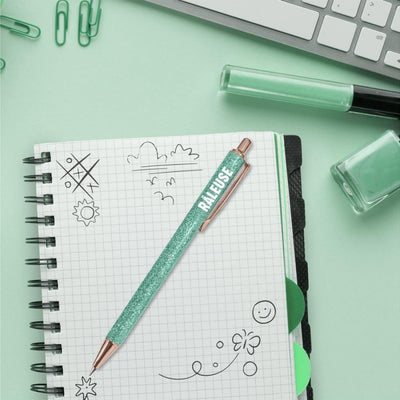 Stylo à paillettes Râleuse – Stylo fantaisie humoristique | Joy Cadeaux JOY!