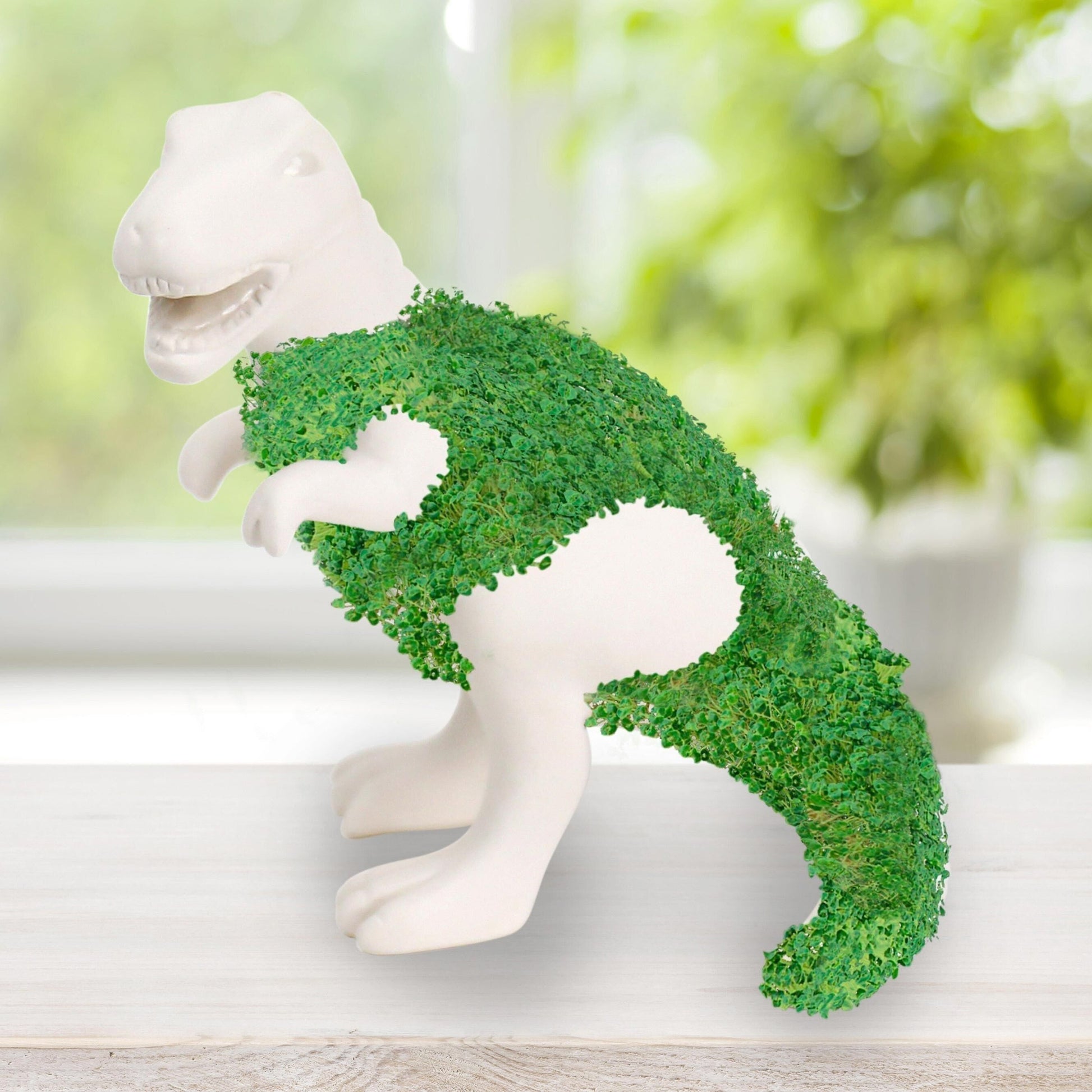 T-Rex en céramique avec graines de chia | Chia Saurus Rex – Déco & jardinage ludique GiftRepublic