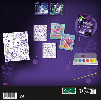 Illustration Animaux Fantastiques mise en couleur à l’aquarelle