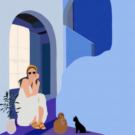 Kit Anniversaire Ado Peinture par Numéros – Lot de 6 à 12 Kits 30x30 cm Voyage à Chefchaouen JOY!