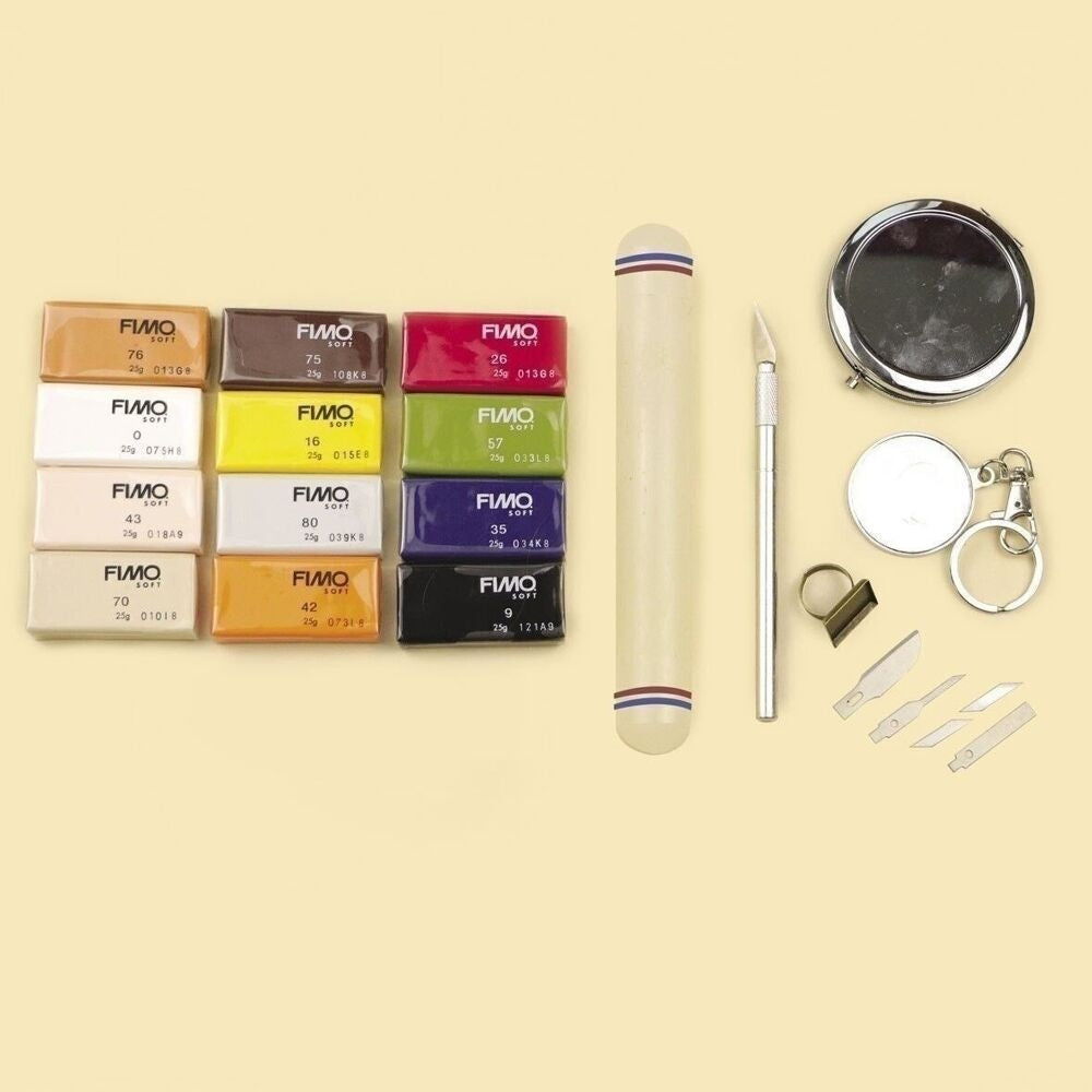 Kit FIMO Technique Slab – Coffret Complet Création Bijoux & Accessoires GRAINE CREATIVE
