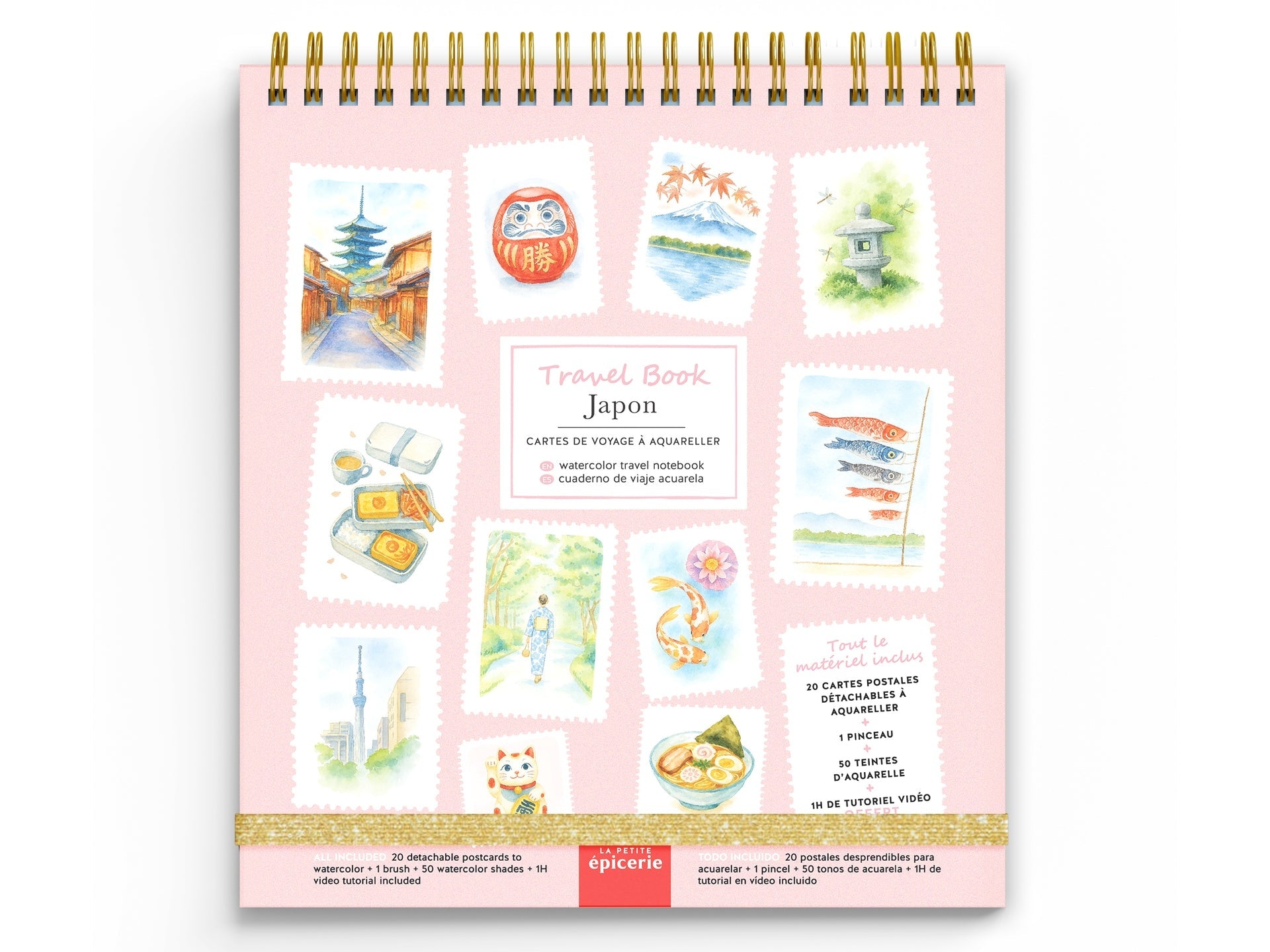 Travel Book – Carnet Aquarelle Japon 🇯🇵 Voyage créatif à peindre La Petite Épicerie LA PETITE EPICERIE