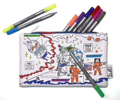 Trousse à colorier Espace lavable – Planètes, fusées & astronautes eatsleepdoodle EU
