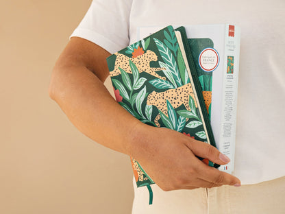 Notebook à Peindre – Leaping Leopards | Carnet créatif à personnaliser | La Petite Épicerie la petite epicerie