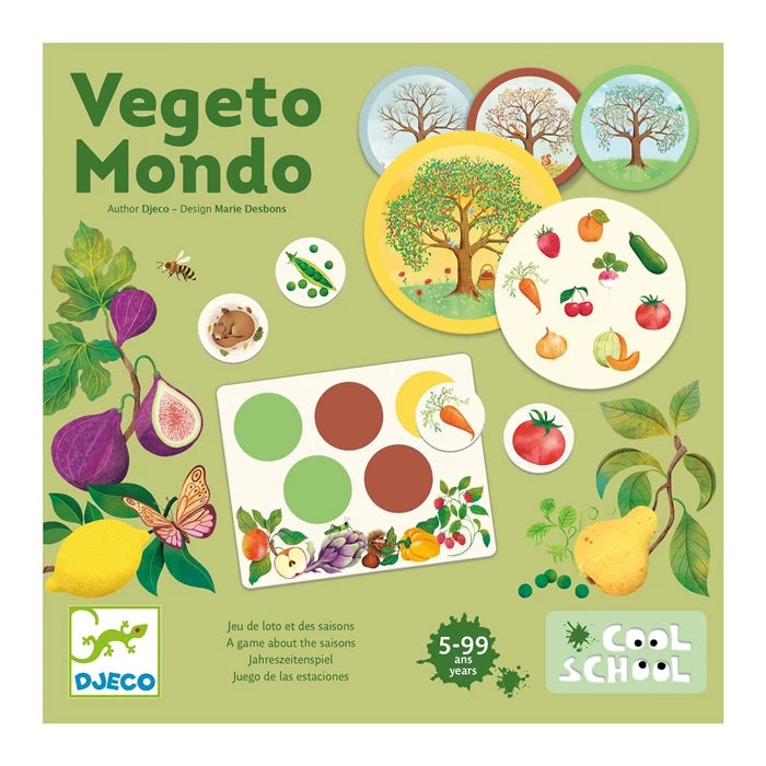 Jeu de loto éducatif Vegeto Mondo Djeco sur les saisons et les fruits