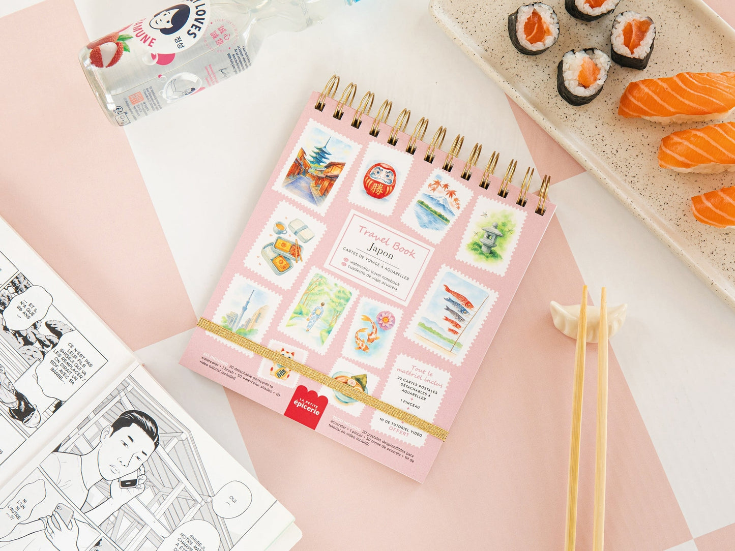 Travel Book – Carnet Aquarelle Japon 🇯🇵 Voyage créatif à peindre La Petite Épicerie LA PETITE EPICERIE