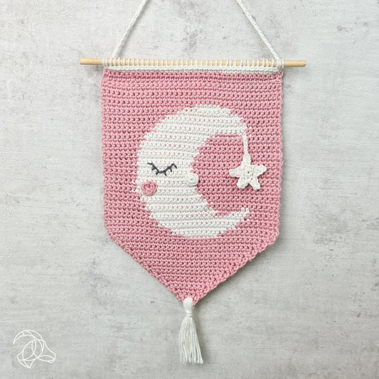 Kit de crochet Amigurumi DIY - Support mural Lune Hardicraft