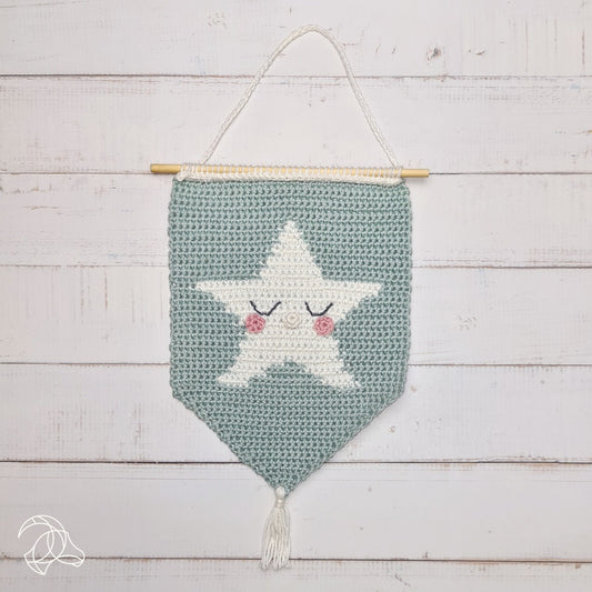 Kit de crochet Amigurumi DIY - Étoile de suspension murale Hardicraft