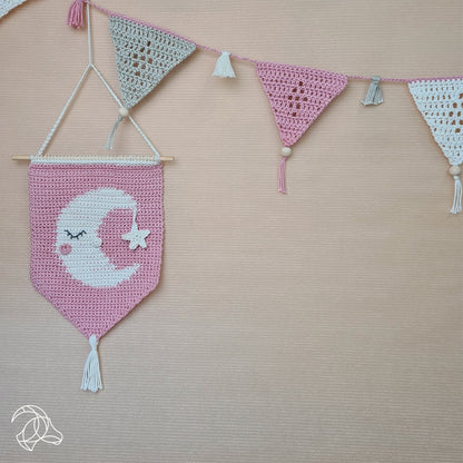 Kit de crochet Amigurumi DIY - Support mural Lune Hardicraft