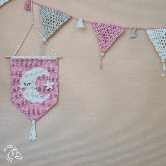 Kit de crochet Amigurumi DIY - Support mural Lune Hardicraft