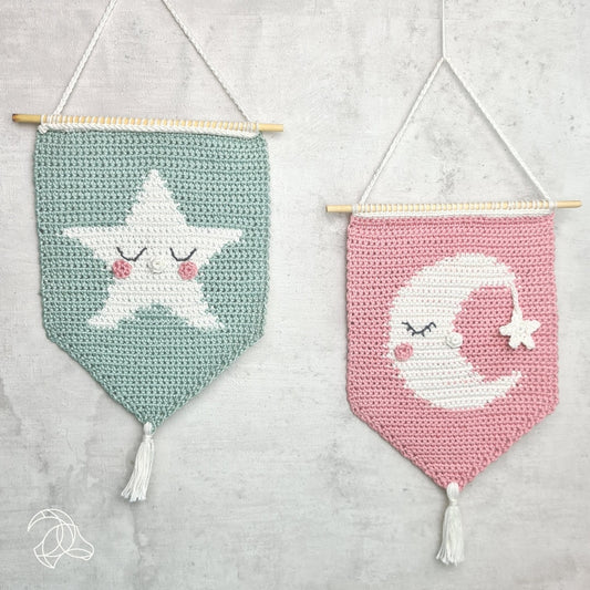 Kit de crochet Amigurumi DIY - Étoile de suspension murale Hardicraft