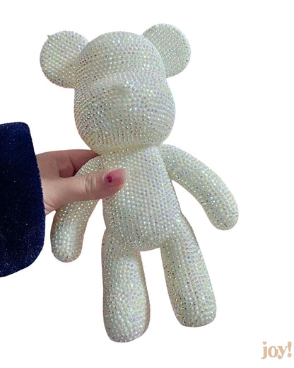 Kit DIY Peinture Diamant 5D - Ourson Cristal Blanc, Activité Créative Relaxant JOY!