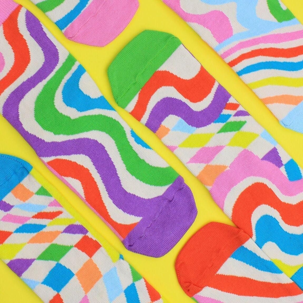 RESTEZ GROOVY – Coffret 6 Chaussettes Dépareillées | United Oddsocks | Taille 37-42 United Oddsocks