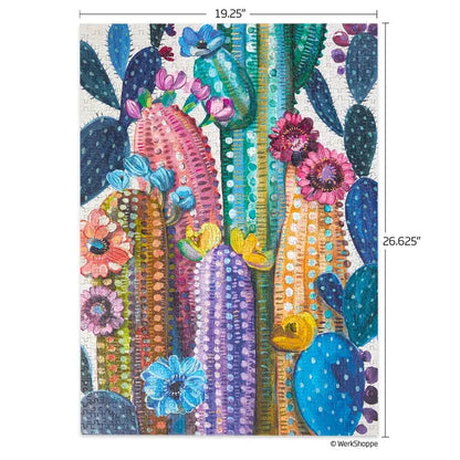 Fleur du désert Cactus Fleur | Puzzle 1000 pièces WerkShoppe