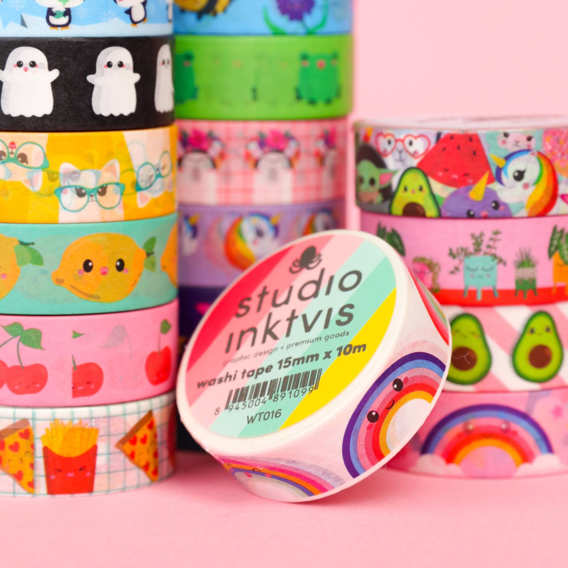 Washi Tape Cerises – Ruban Adhésif Kawaii Scrapbooking & Bullet Journal Studio Inktvis B.V.