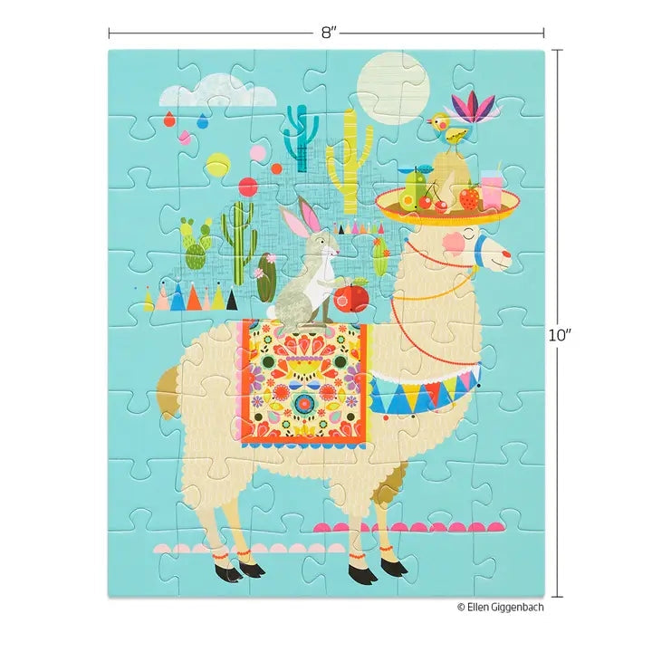 Llama Llyft | Puzzle Snax de 48 pièces pour enfants WerkShoppe