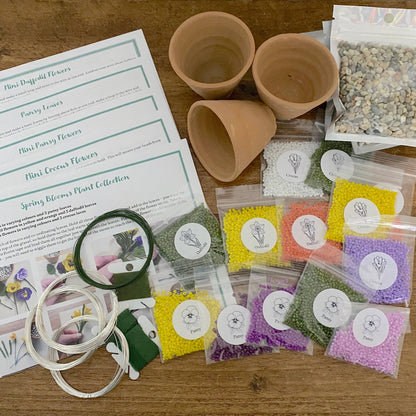 Kit de bricolage floraisons printanières pour adultes. Cadeau créatif. The Beadology Shop