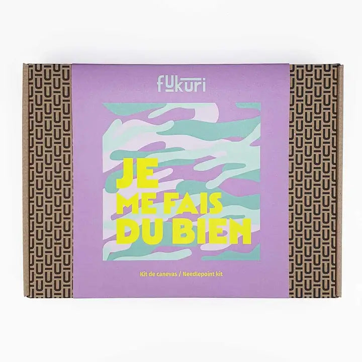 Kit Canevas - DIY - JE ME FAIS DU BIEN - Carré