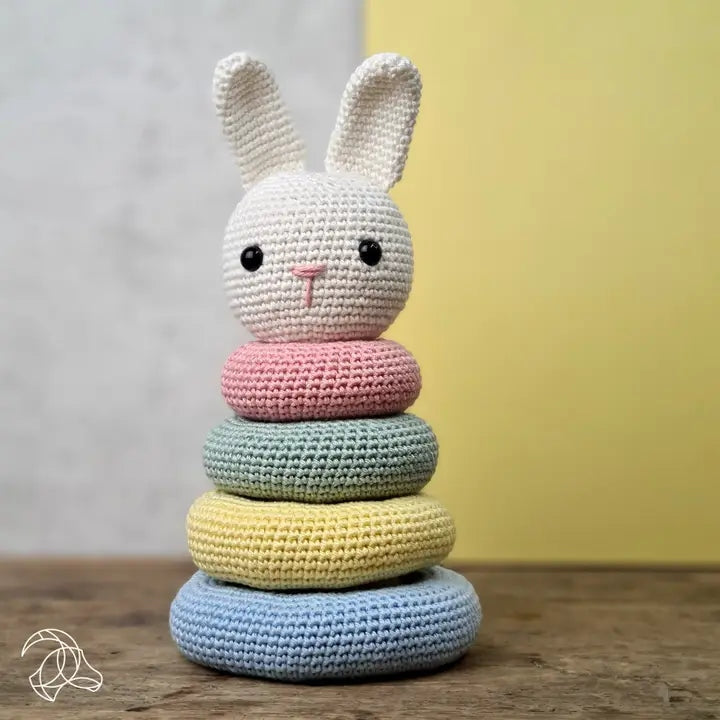 Kit Amigurumi crochet - Jeu lapin empilable HardyCraft