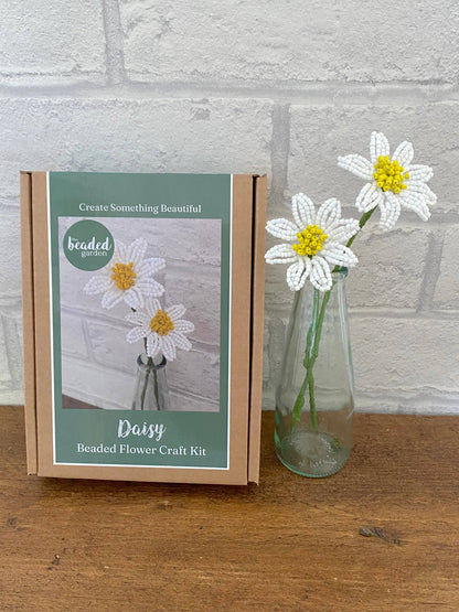 Perlenblumen-Bastelset - Gänseblümchen. Eine kreative Geschenkidee.