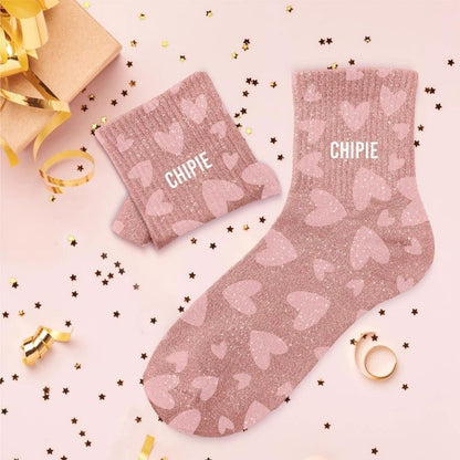 Chaussettes Pailletées Colorées CHIPIE – Imprimé Floral Fantaisie (36/42) JOY!