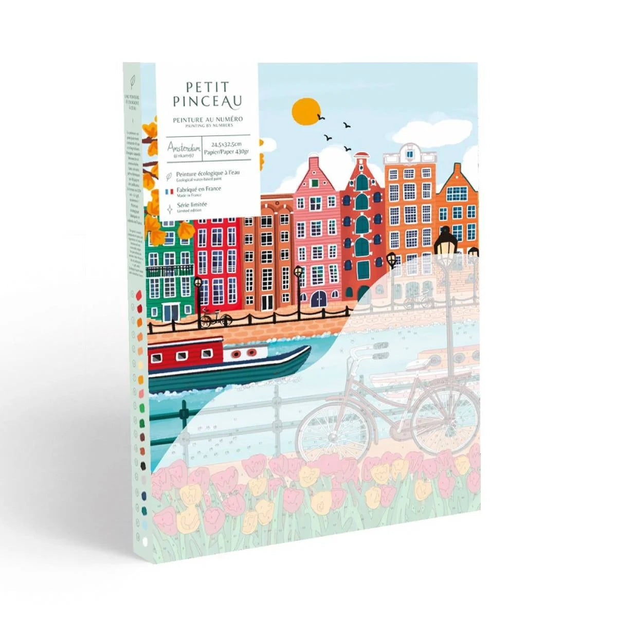 Coffret peinture au numéro - Amsterdam par Nidhi Kachhadiya LA PETITE EPICERIE