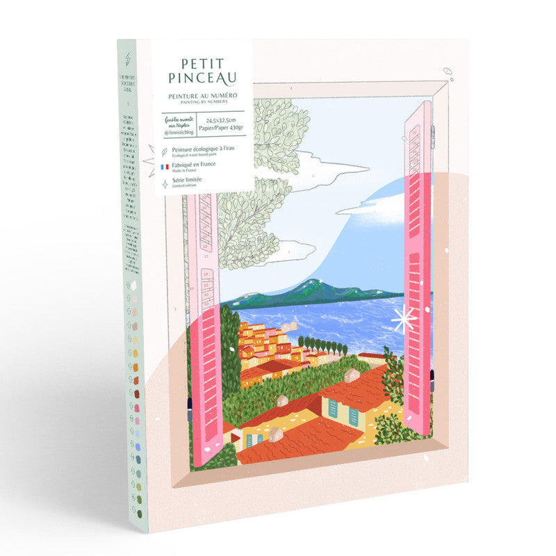 Coffret peinture au numéro - Fenêtre ouverte sur Naples par Limistic LA PETITE EPICERIE