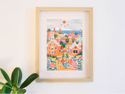 Coffret peinture au numéro - Barcelona par DazlStudio LA PETITE EPICERIE