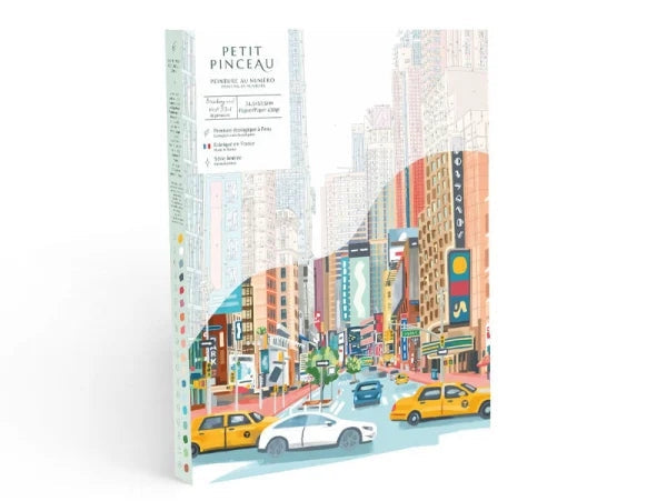 COFFRET PEINTURE AU NUMÉRO - PETIT PINCEAU - BROADWAY AND WEST 53RD PAR GRACE HELMER LA PETITE EPICERIE