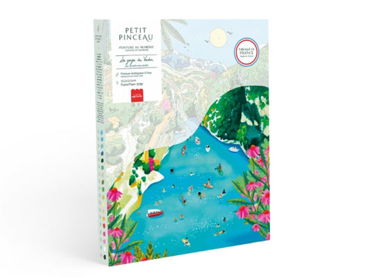 COFFRET PEINTURE AU NUMÉRO - PETIT PINCEAU - LES GORGES DU VERDON PAR NOLWENN STUDIO LA PETITE EPICERIE