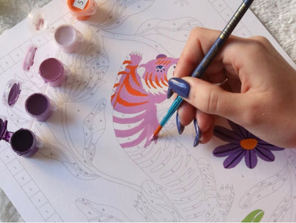 Coffret Peinture au Numéro – Tigre Fleuri | Petit Pinceau x Limistic – La Petite Épicerie LA PETITE EPICERIE