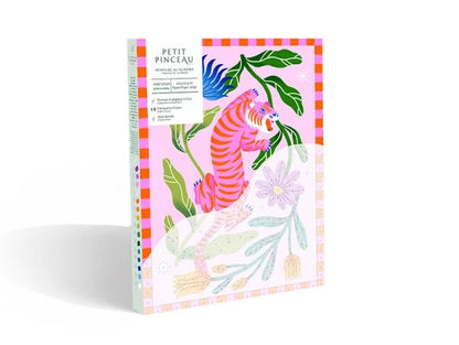 Coffret Peinture au Numéro – Tigre Fleuri | Petit Pinceau x Limistic – La Petite Épicerie LA PETITE EPICERIE