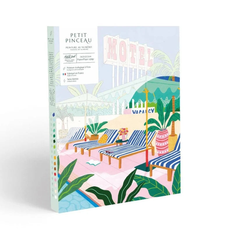 Coffret peinture au numéro - The Motel Pool par Jessica Smith LA PETITE EPICERIE