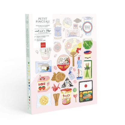 Coffret Peinture au Numéro - Week-end à Tokyo | Capsule Japon par Yuzu & Mikan LA PETITE EPICERIE