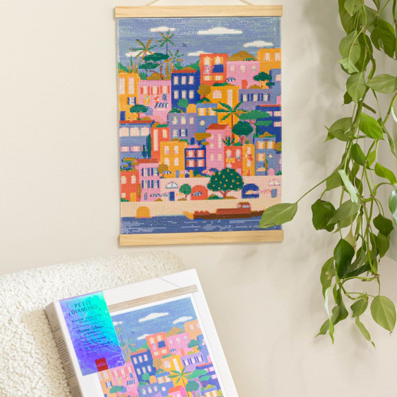 Coffret Petit Diamond - Diamond Painting Maisons Colorées par Coralie Fau LA PETITE EPICERIE