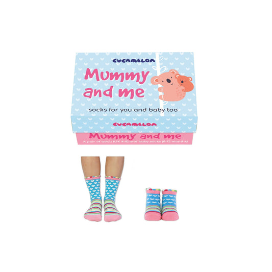 COFFRET CADEAU MAMAN ET MOI - UNE PAIRE DE CHAUSSETTES CUCAMELON ASSORTIES POUR MAMAN ET BÉBÉ United Oddsocks