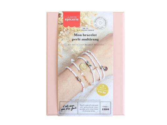 DIY-Schmuckset – Mein mehrreihiges Perlenarmband – Weiß