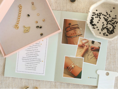 Kit DIY Bijouterie - Mon bracelet perlé multirang - Blanc LA PETITE EPICERIE
