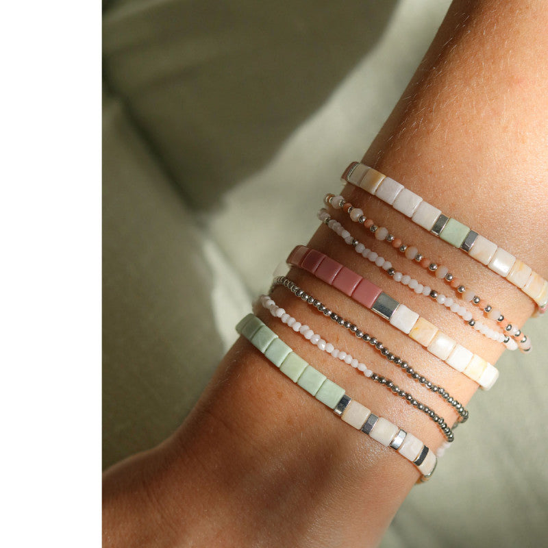 Kit DIY Bijouterie - Mon set de bracelets perlés - Argent