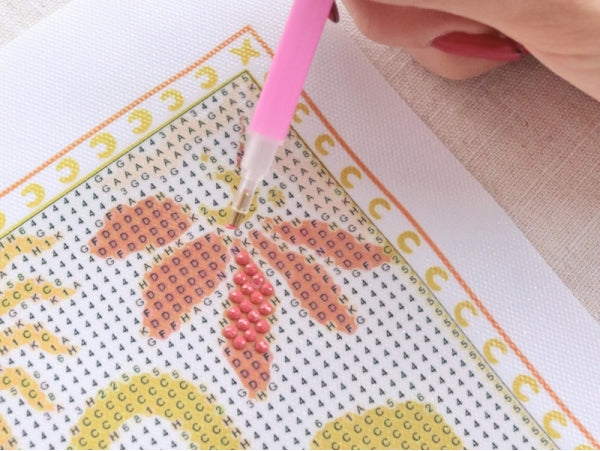 Kit DIY HOME DÉCO - Ma broderie Diamond Painting - Fleurs LA PETITE EPICERIE