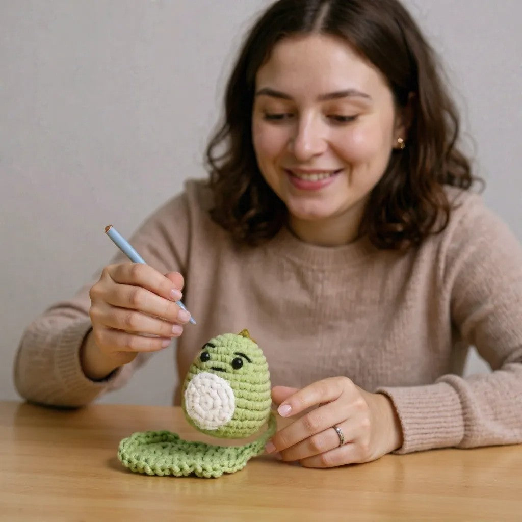 Kit Amigurumi Dinosaure Kawaï – Crochet DIY JOY!