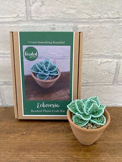 Kit de bricolage perlé - Succulente Echeveria. Une idée cadeau créative The Beadology Shop
